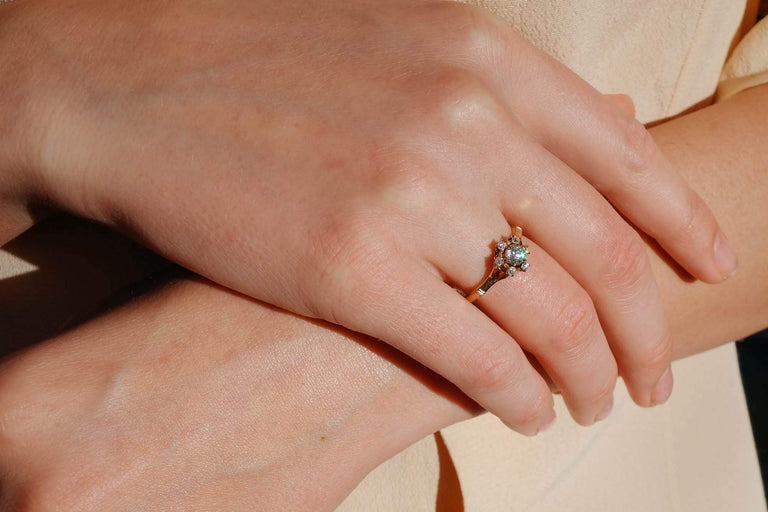 .30 CARAT VICTORIAN DIAMOND CLUSTER RING