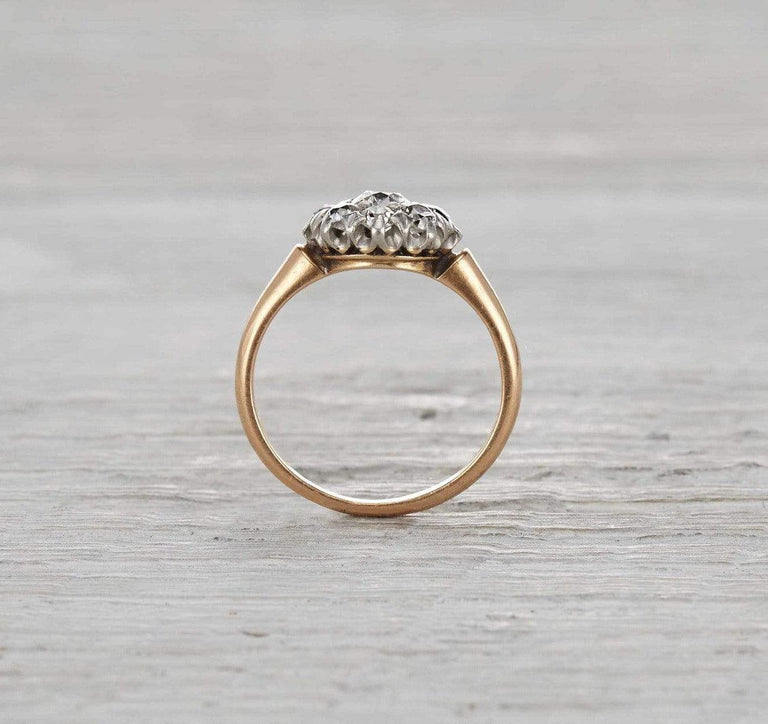 .32 Carat Edwardian Diamond Cluster Ring