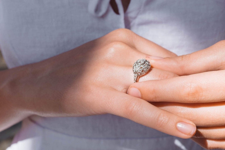 .35 CARAT EDWARDIAN DIAMOND ENGAGEMENT RING
