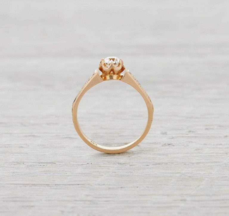 .35 Carat Gold Victorian Engagement Ring