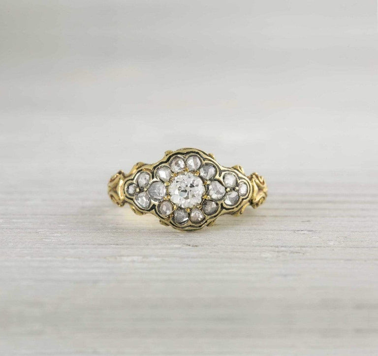 .38 Carat Antique Victorian Gold Diamond Engagement Ring