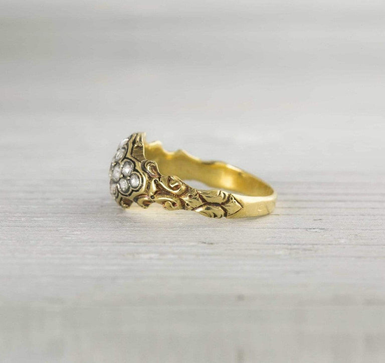 .38 Carat Antique Victorian Gold Diamond Engagement Ring