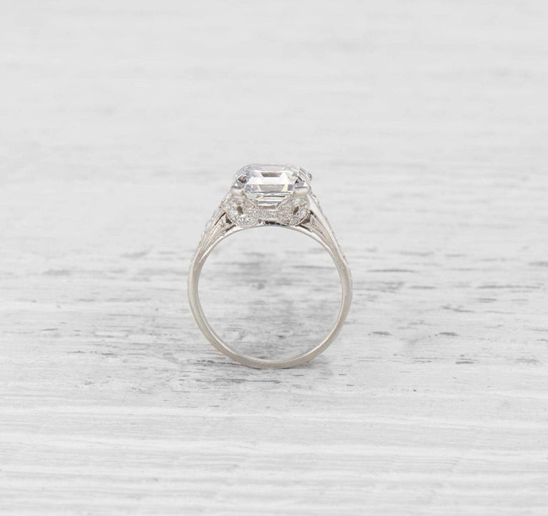 4.30 CARAT TIFFANY & CO. ART DECO DIAMOND ENGAGEMENT RING