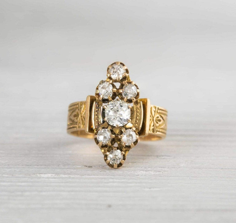 .40 Carat Antique Victorian Gold Engagement Ring