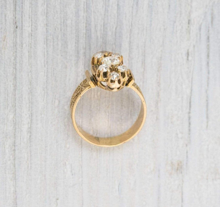 .40 Carat Antique Victorian Gold Engagement Ring