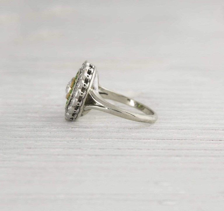 .40 Carat Edwardian Cluster Diamond Engagement Ring