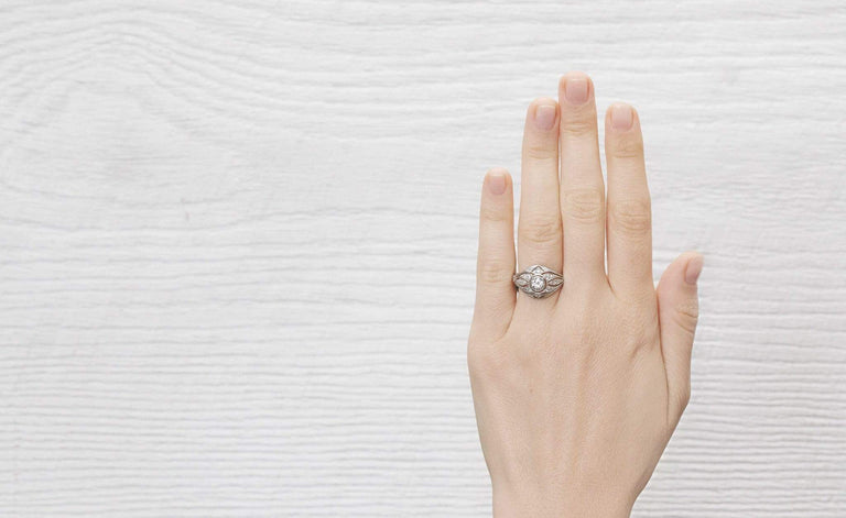 .45 Carat Early Art Deco Diamond Ring
