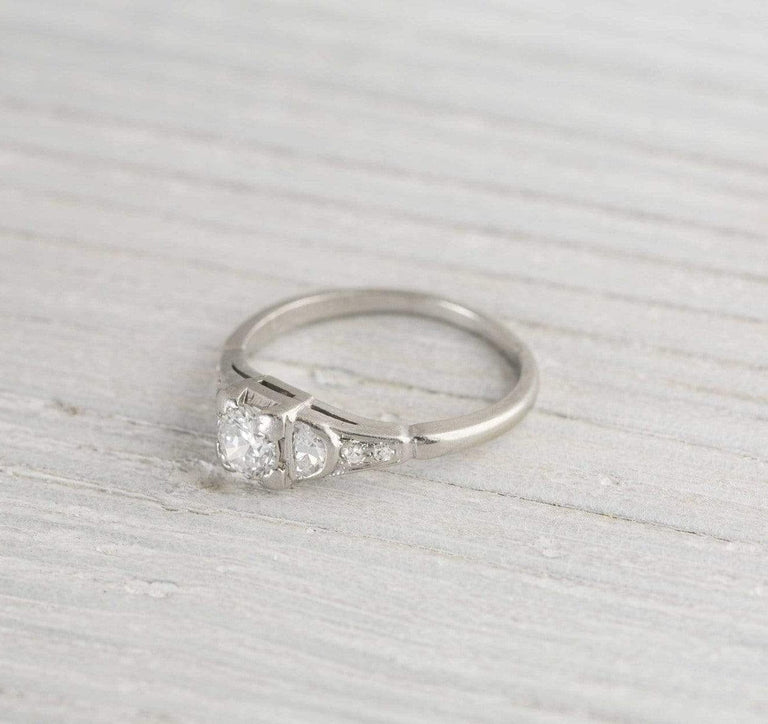 .45 Carat Vintage Diamond Art Deco Engagement Ring