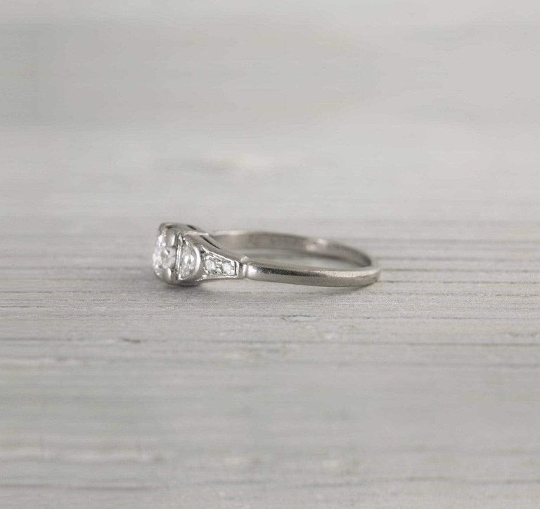 .45 Carat Vintage Diamond Art Deco Engagement Ring