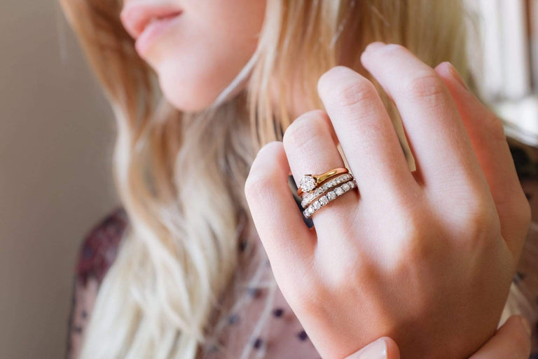 .45 Victorian Diamond Pink Gold Solitaire Antique Engagement Ring