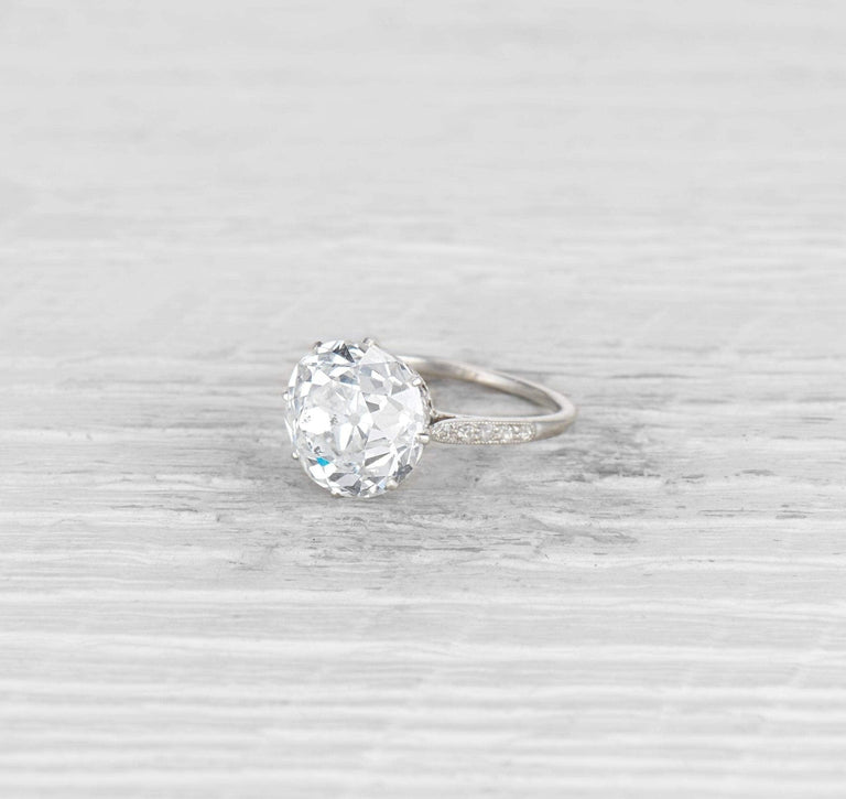 5.41 CARAT EDWARDIAN DIAMOND ENGAGEMENT RING