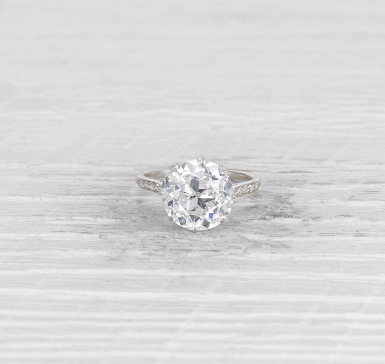 5.41 CARAT EDWARDIAN DIAMOND ENGAGEMENT RING