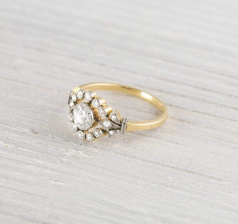 .50 Carat Antique Edwardian Diamond & Gold Engagement Ring