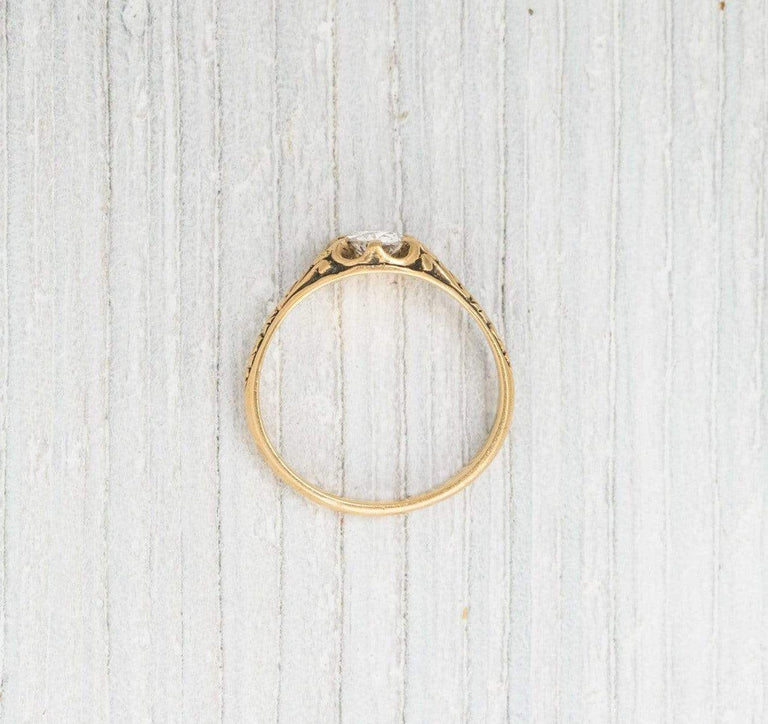 .50 Carat Antique Victorian Diamond & Gold Buttercup Engagement Ring