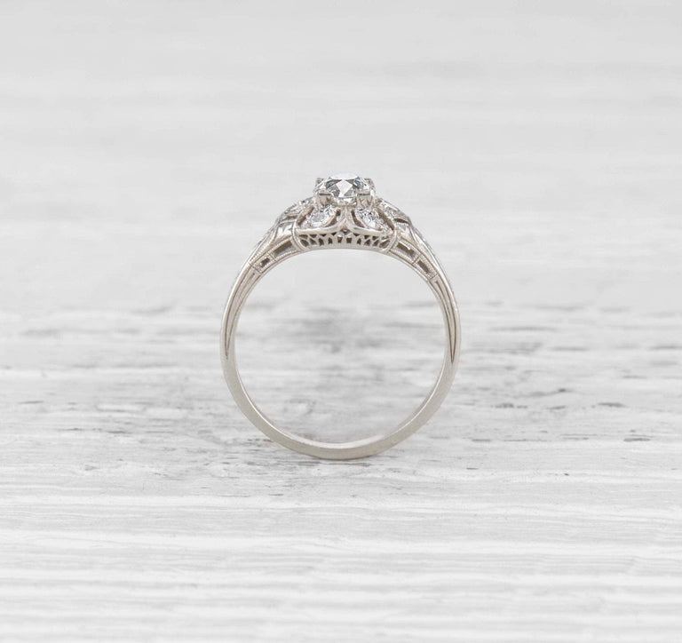 .50 CARAT ART DECO DIAMOND ENGAGEMENT RING