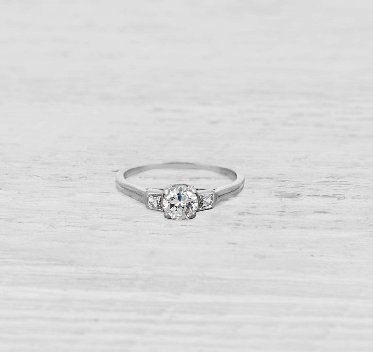 .50 CARAT ART DECO TIFFANY & CO DIAMOND ENGAGEMENT RING