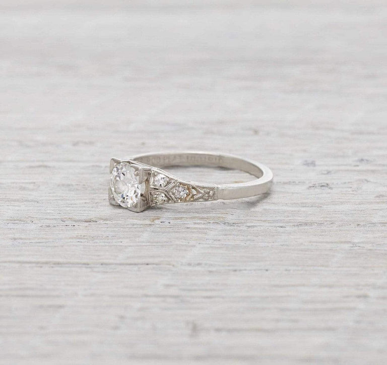 .50 Carat Diamond Art Deco Engagement Ring