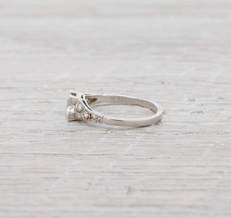 .50 Carat Diamond Art Deco Engagement Ring