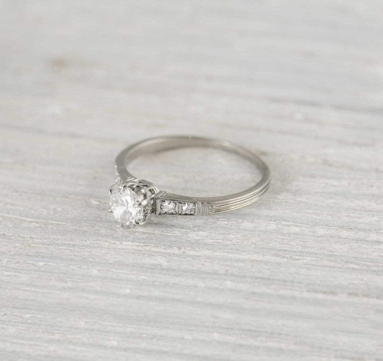 .50 Carat Vintage Art Deco Diamond Engagement Ring