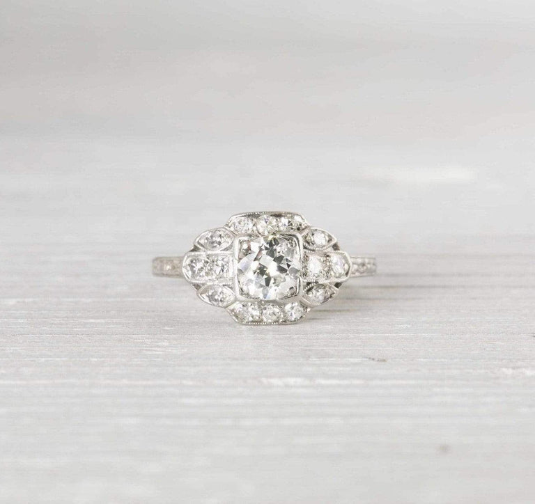 .50 Carat Vintage Art Deco Diamond Engagement Ring