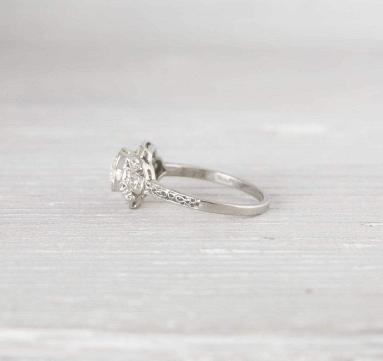 .50 Carat Vintage Art Deco Diamond Engagement Ring