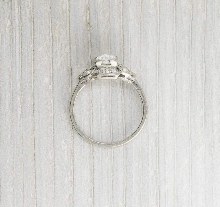 .50 Carat Vintage Art Deco Diamond Engagement Ring