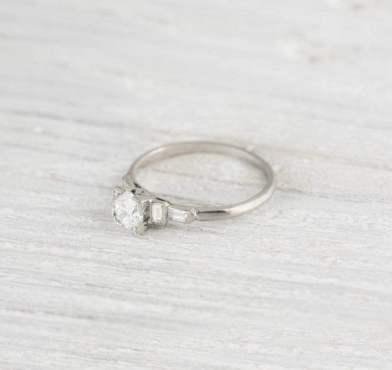 .51 Carat Vintage Art Deco Diamond Engagement Ring