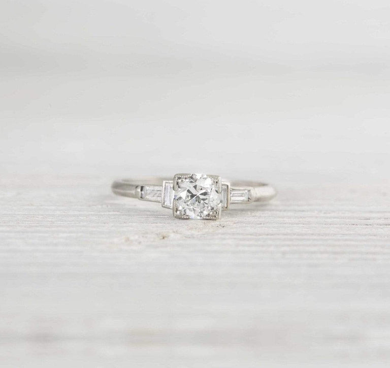 .51 Carat Vintage Art Deco Diamond Engagement Ring