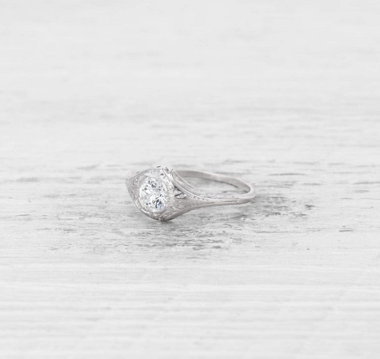 .52 CARAT EDWARDIAN DIAMOND ENGAGEMENT RING