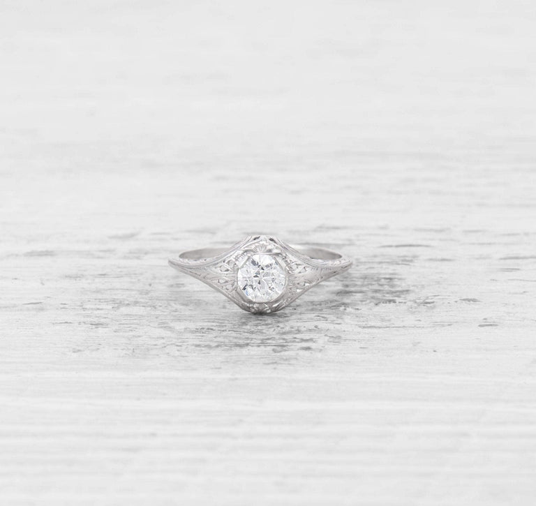 .52 CARAT EDWARDIAN DIAMOND ENGAGEMENT RING