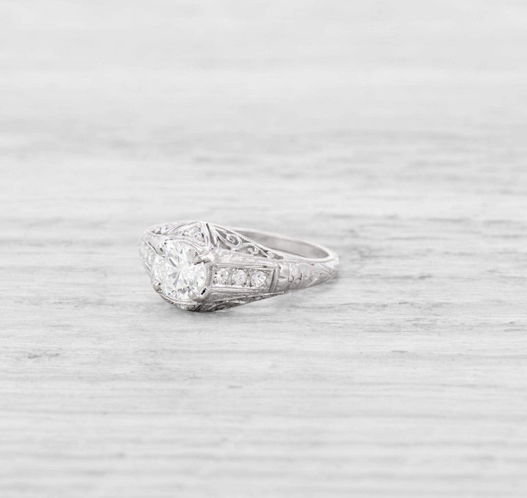 .52 CARAT EDWARDIAN DIAMOND ENGAGEMENT RING