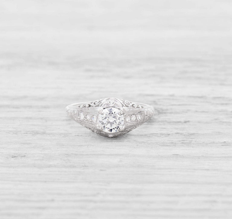 .52 CARAT EDWARDIAN DIAMOND ENGAGEMENT RING