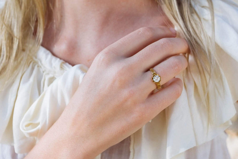 .54 Carat Victorian Diamond SOLITAIRE Engagement Ring