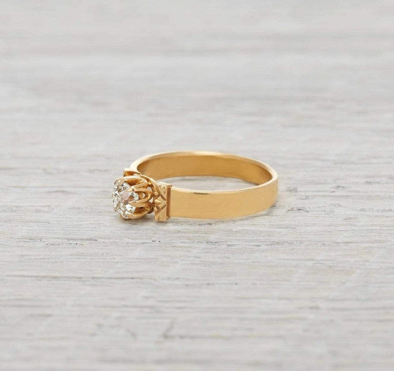 .55 Carat Antique Victorian Diamond Solitaire Engagement Ring