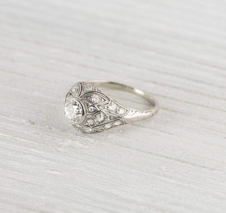 .55 Carat Vintage Edwardian Diamond Engagement Ring