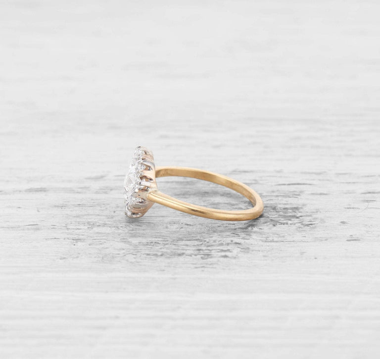 .56 CARAT EDWARDIAN DIAMOND CLUSTER ENGAGEMENT RING