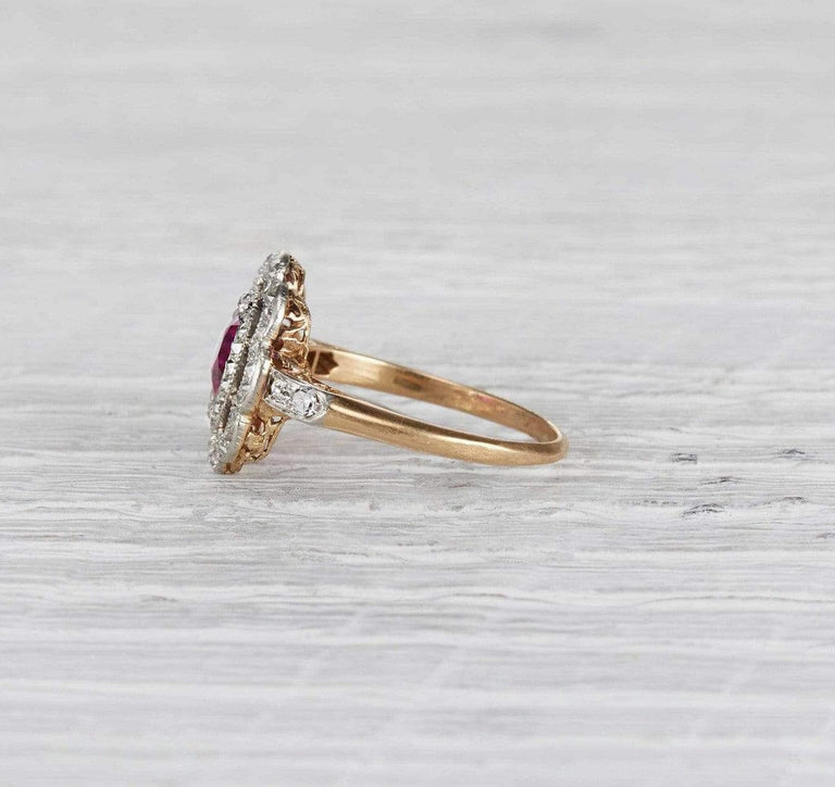 .56 Carat Edwardian Ruby Ring