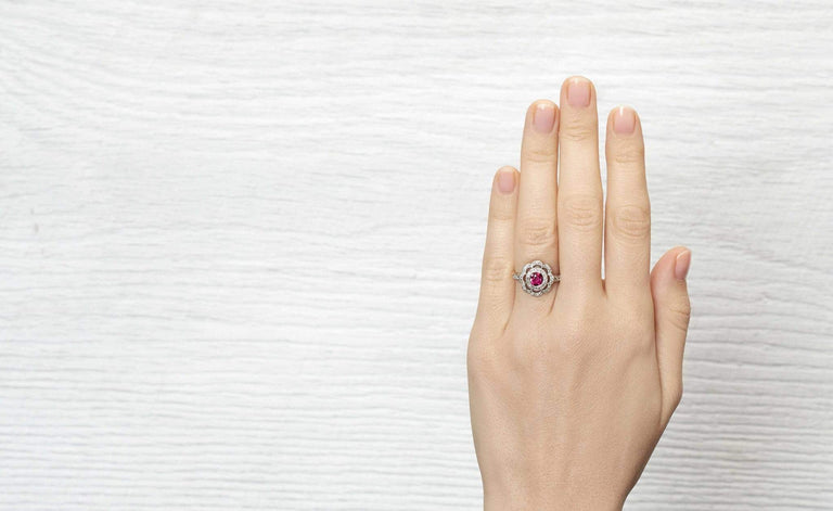 .56 Carat Edwardian Ruby Ring