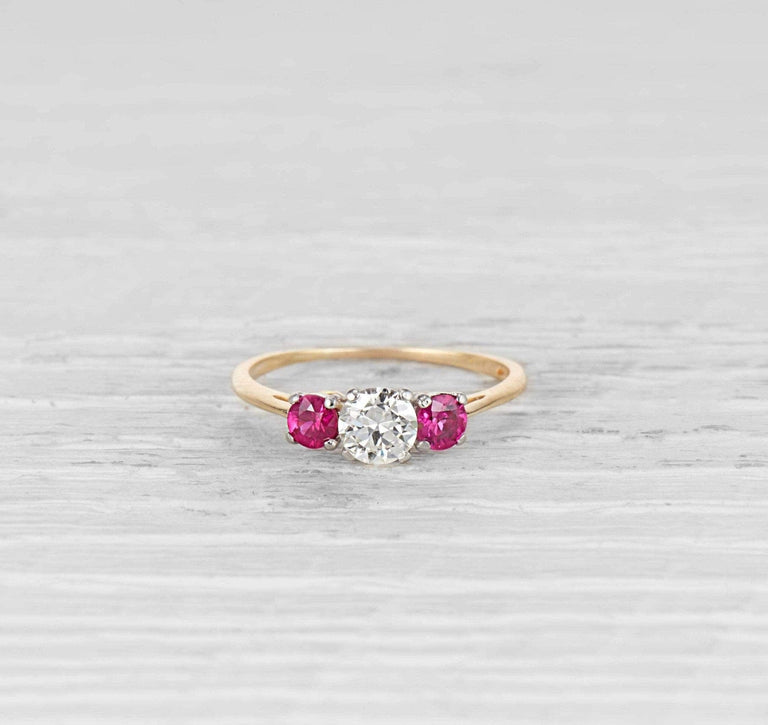 .56 Carat Retro Tiffany & Co. Ruby and Diamond Engagement Ring