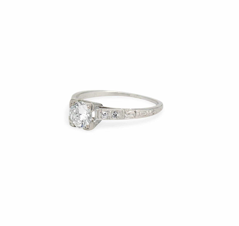 .57 Carat Edwardian Diamond Engagement Ring