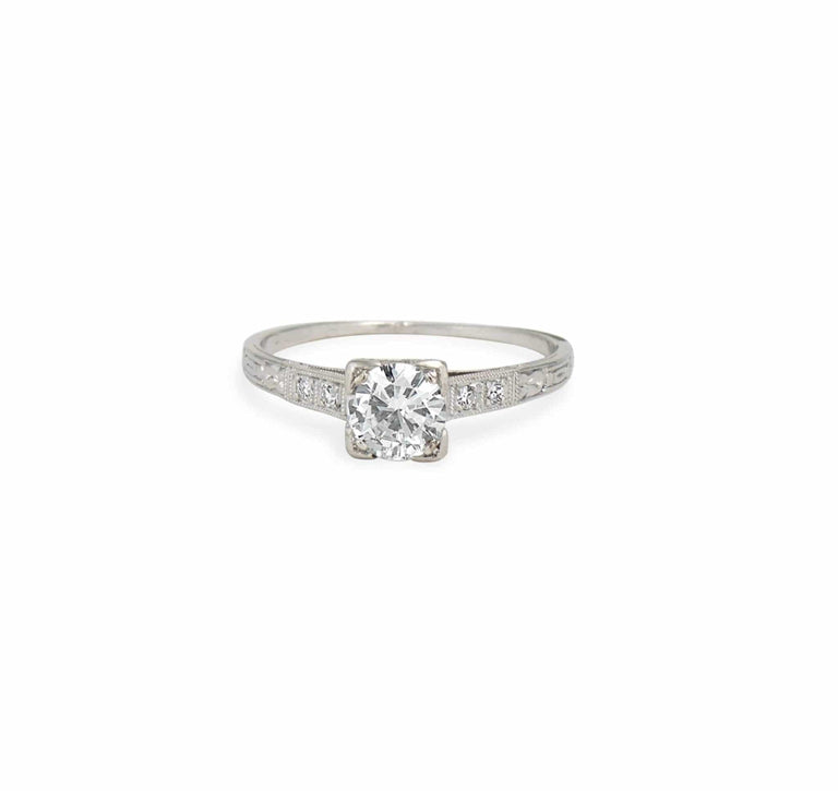.57 Carat Edwardian Diamond Engagement Ring