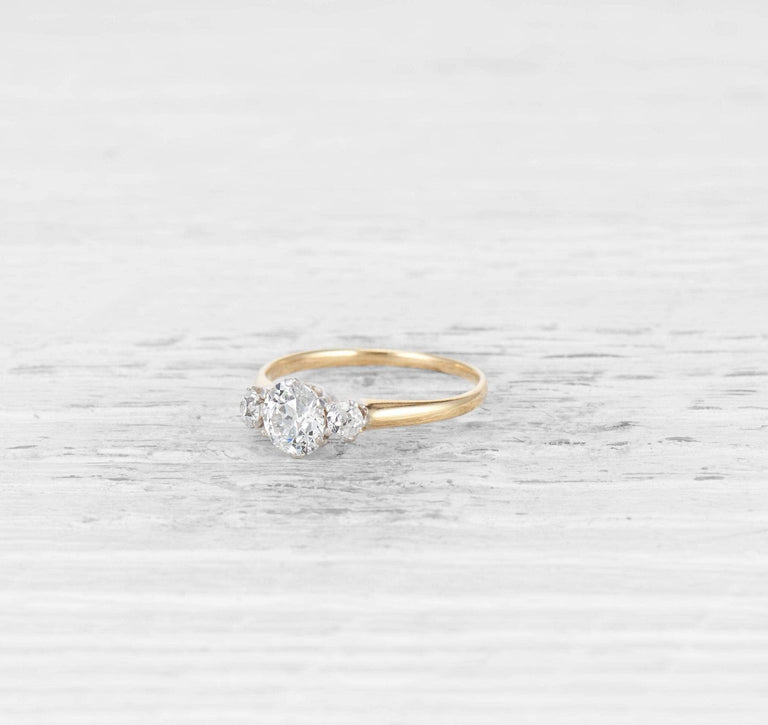 .59 CARAT ANTIQUE DIAMOND ENGAGEMENT RING