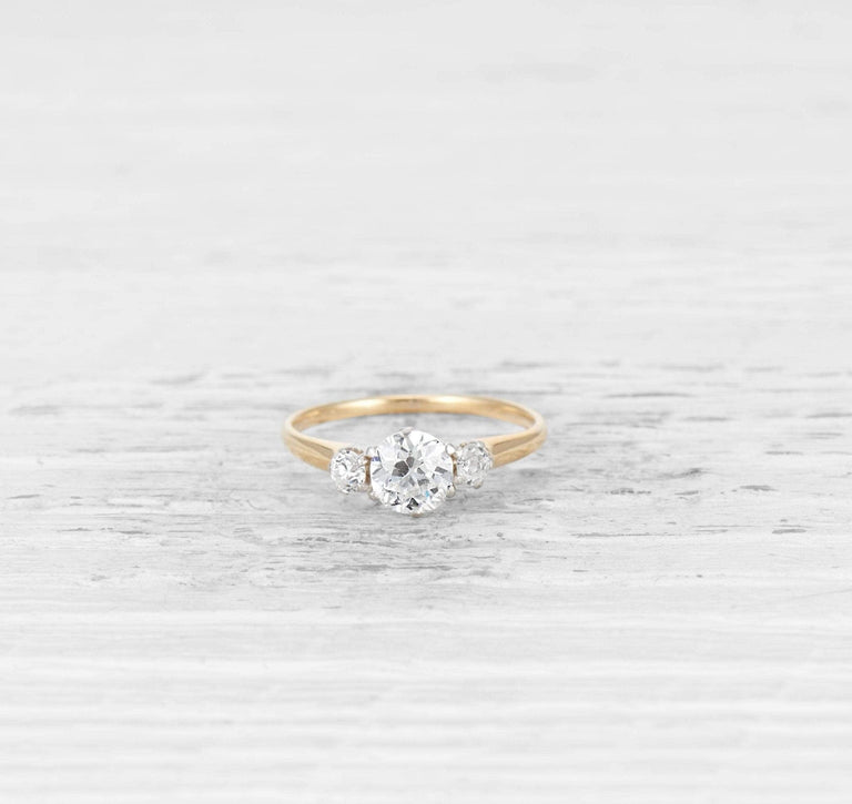 .59 CARAT ANTIQUE DIAMOND ENGAGEMENT RING