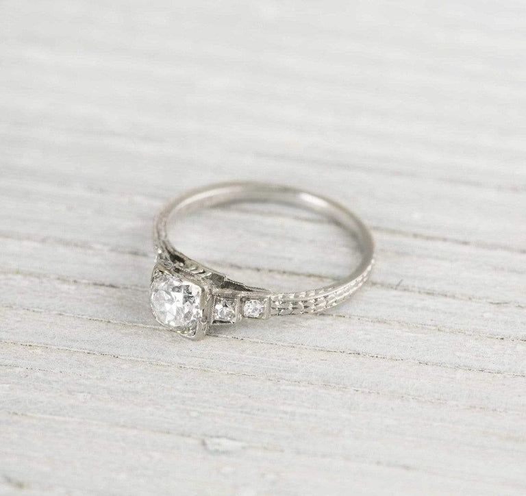 .60 Carat Art Deco Diamond Engagement Ring