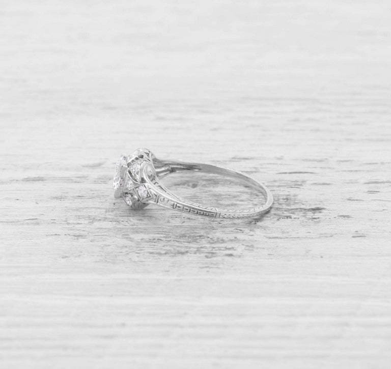 .60 CARAT ART DECO DIAMOND ENGAGEMENT RING