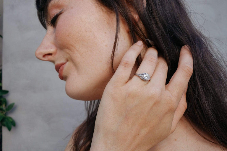 .60 CARAT ART DECO DIAMOND ENGAGEMENT RING