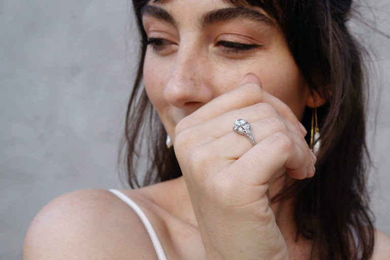 .60 CARAT ART DECO DIAMOND ENGAGEMENT RING