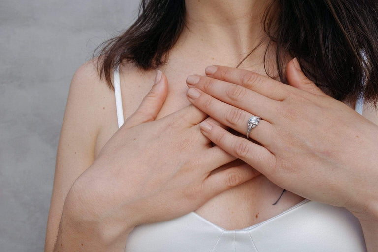 .60 CARAT ART DECO DIAMOND ENGAGEMENT RING