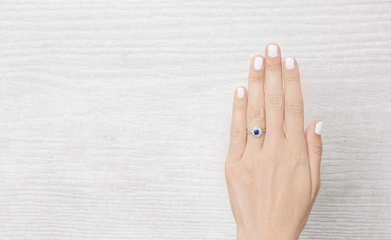 .60 Carat Edwardian Sapphire and Diamond Cluster Ring