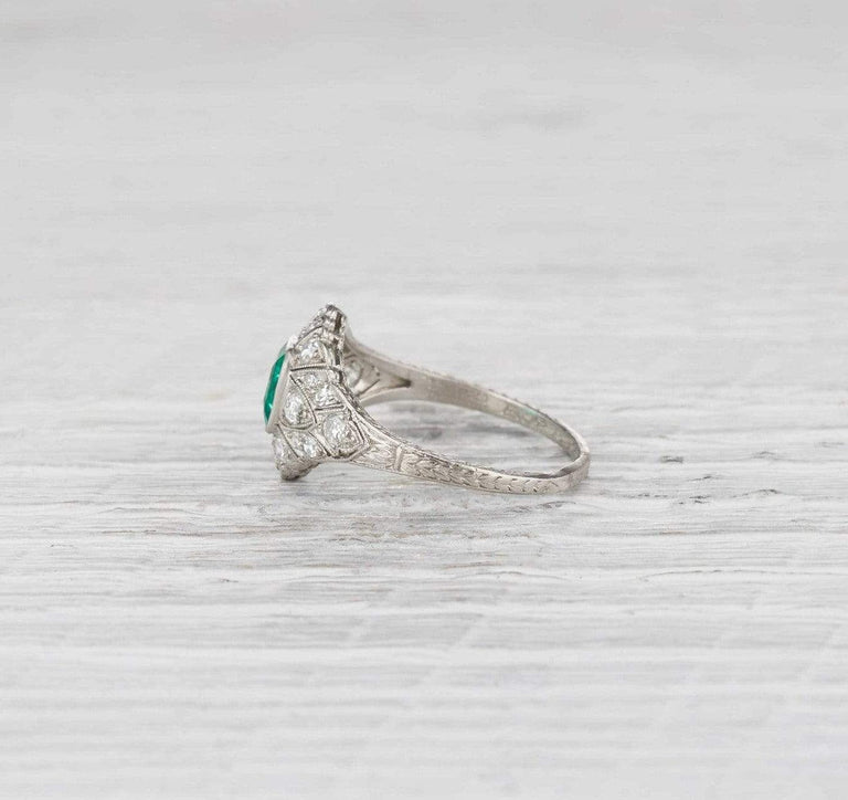.60 Carat Edwardian Shreve & Co. Emerald Ring